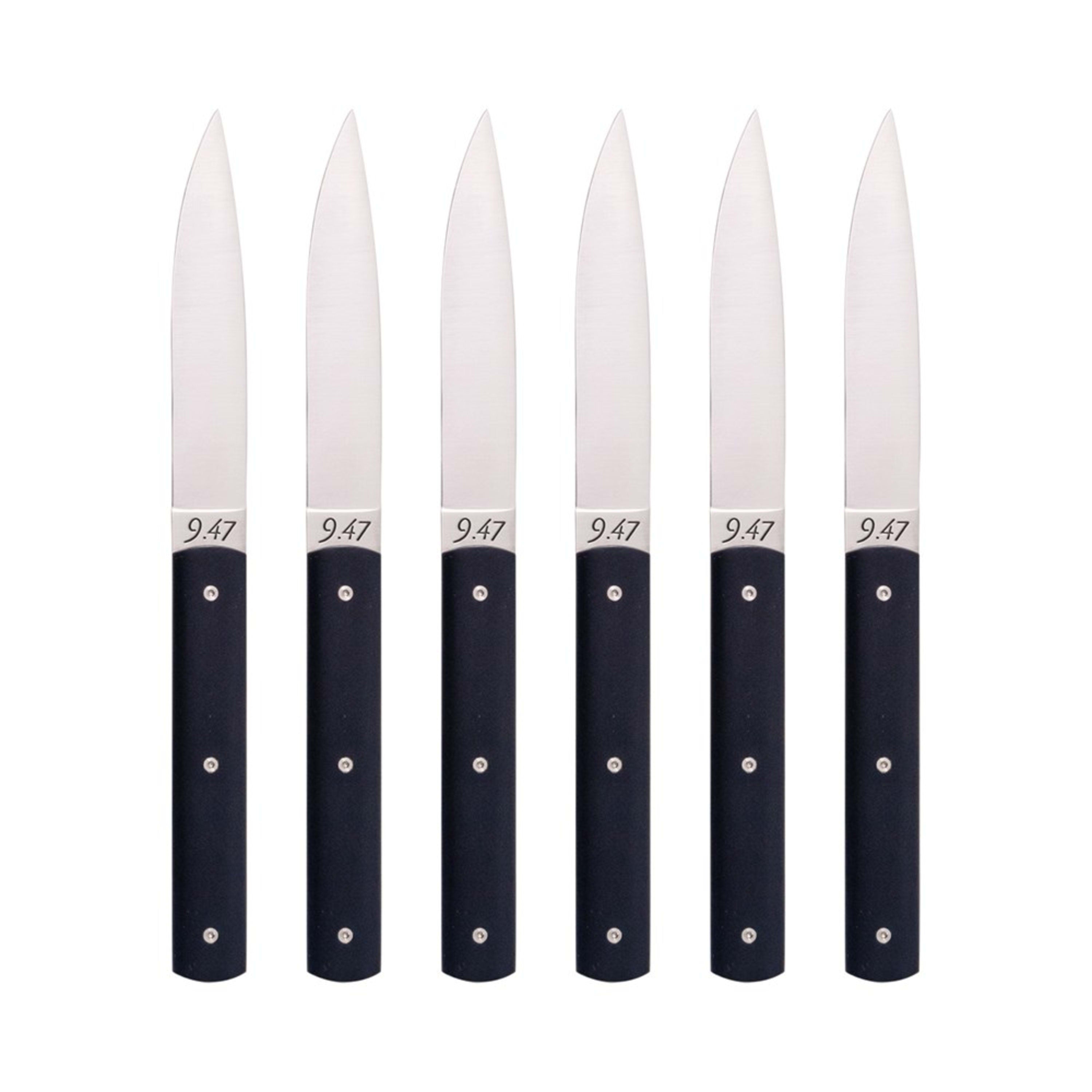 Perceval 9.47 6 Piece Steak Knife Set - Night Blue in Gift Box