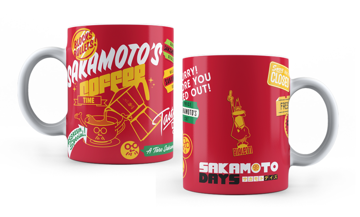 Bialetti Sakamoto Days Mug – Red (Porcelain 350 ml)
