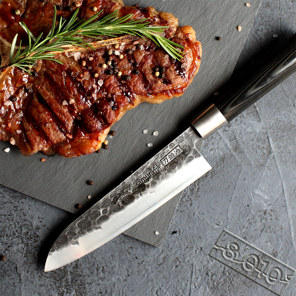 Samura BlackSMITH Santoku Knife 7.2"/182 mm