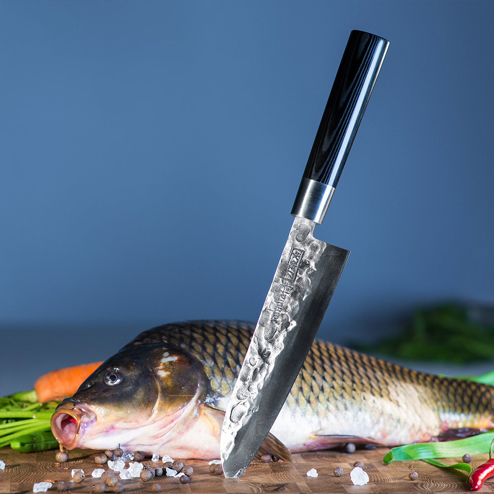Samura BlackSMITH Santoku Knife 7.2"/182 mm