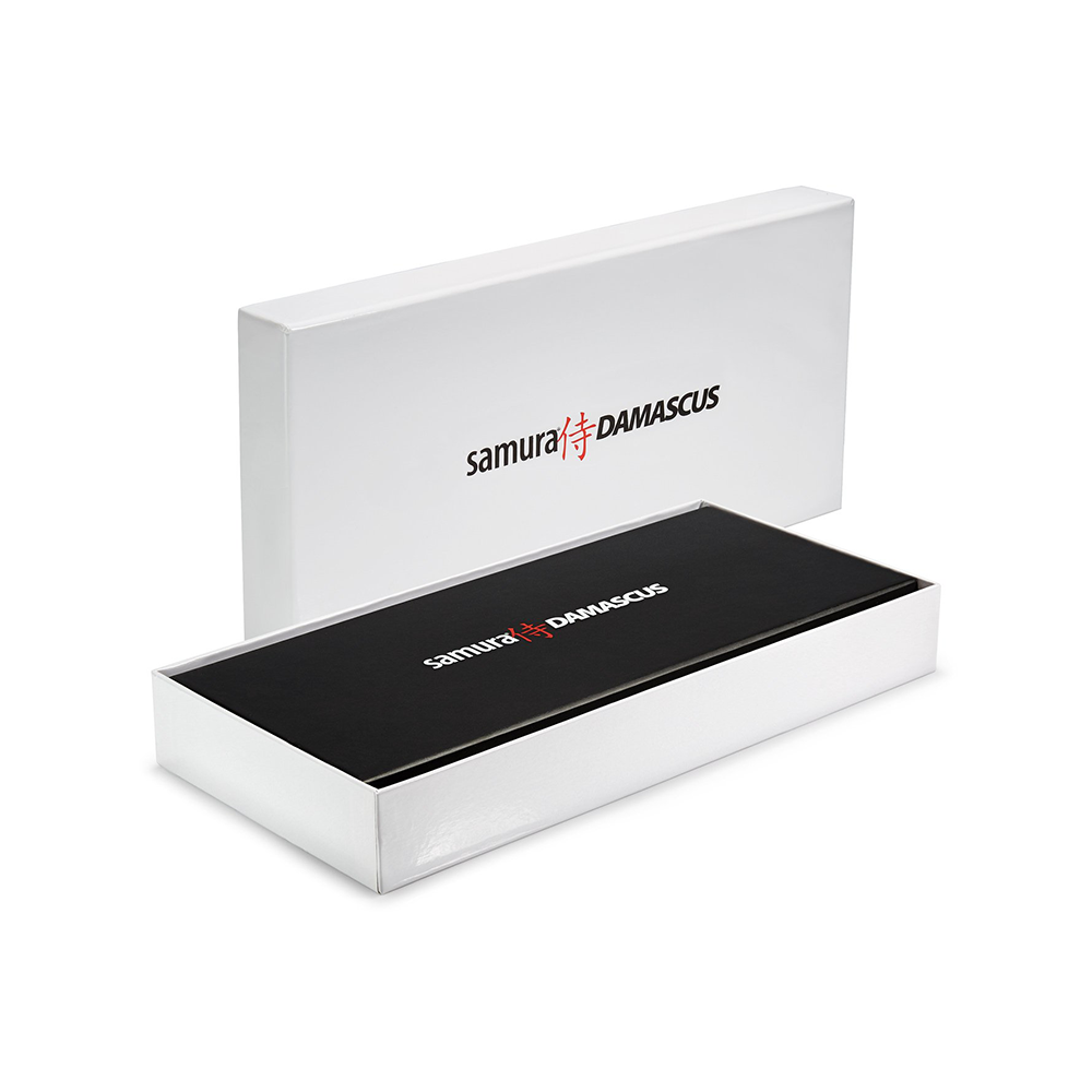 Samura DAMASCUS Set of 3 Kitchen Knives IN A GIFT BOX: Paring Knife, Utility Knife, Chef's Knife