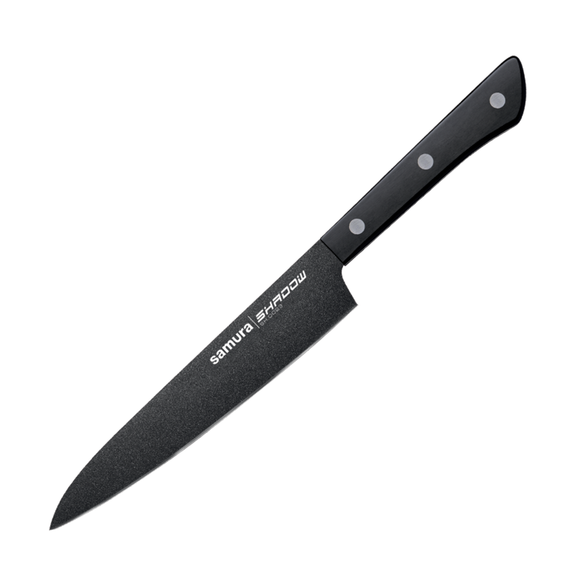 Samura SHADOW Utility Knife with Black Non Stick Coating 6.0"/150 mm