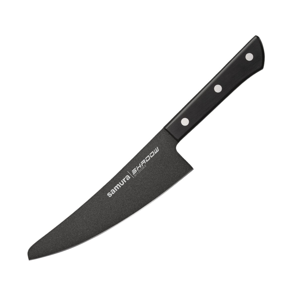 Samura SHADOW Small Chef's Knife with Black Non Stick Coating 6.5"/166 mm