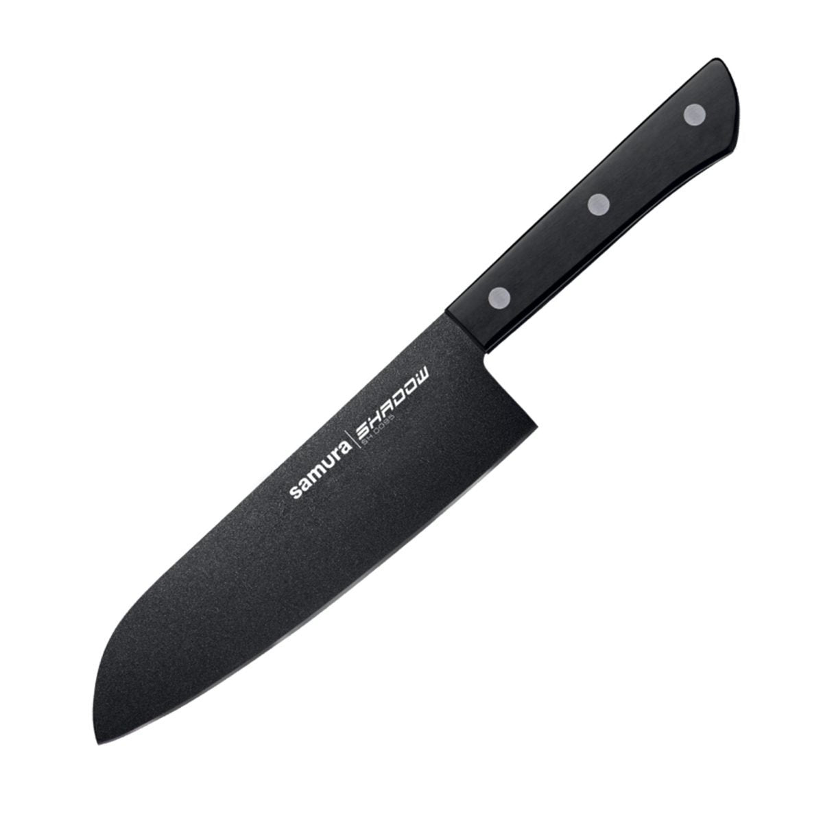 Samura SHADOW Santoku Knife with Black Non Stick Coating 7.0"/175 mm