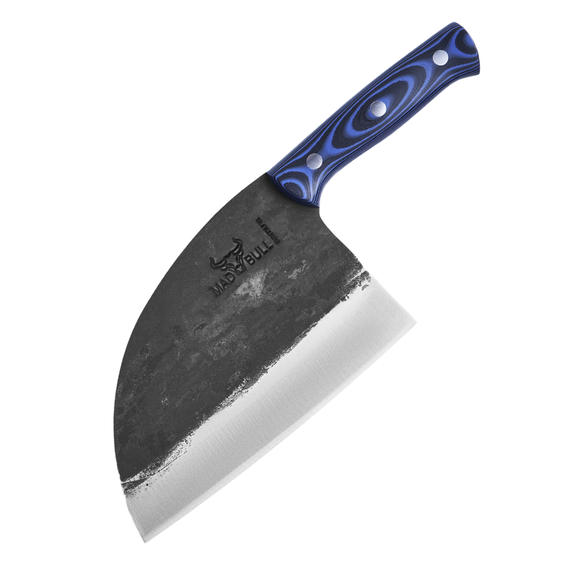 Samura MAD BULL Serbian Chef’s Knife with Black & blue Handle, 7.0"/ 180 mm