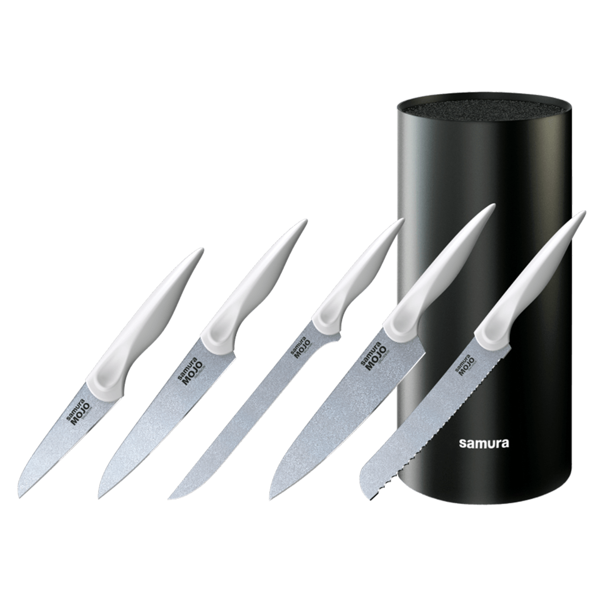 Samura MOJO 6pc Knife Block Set White
