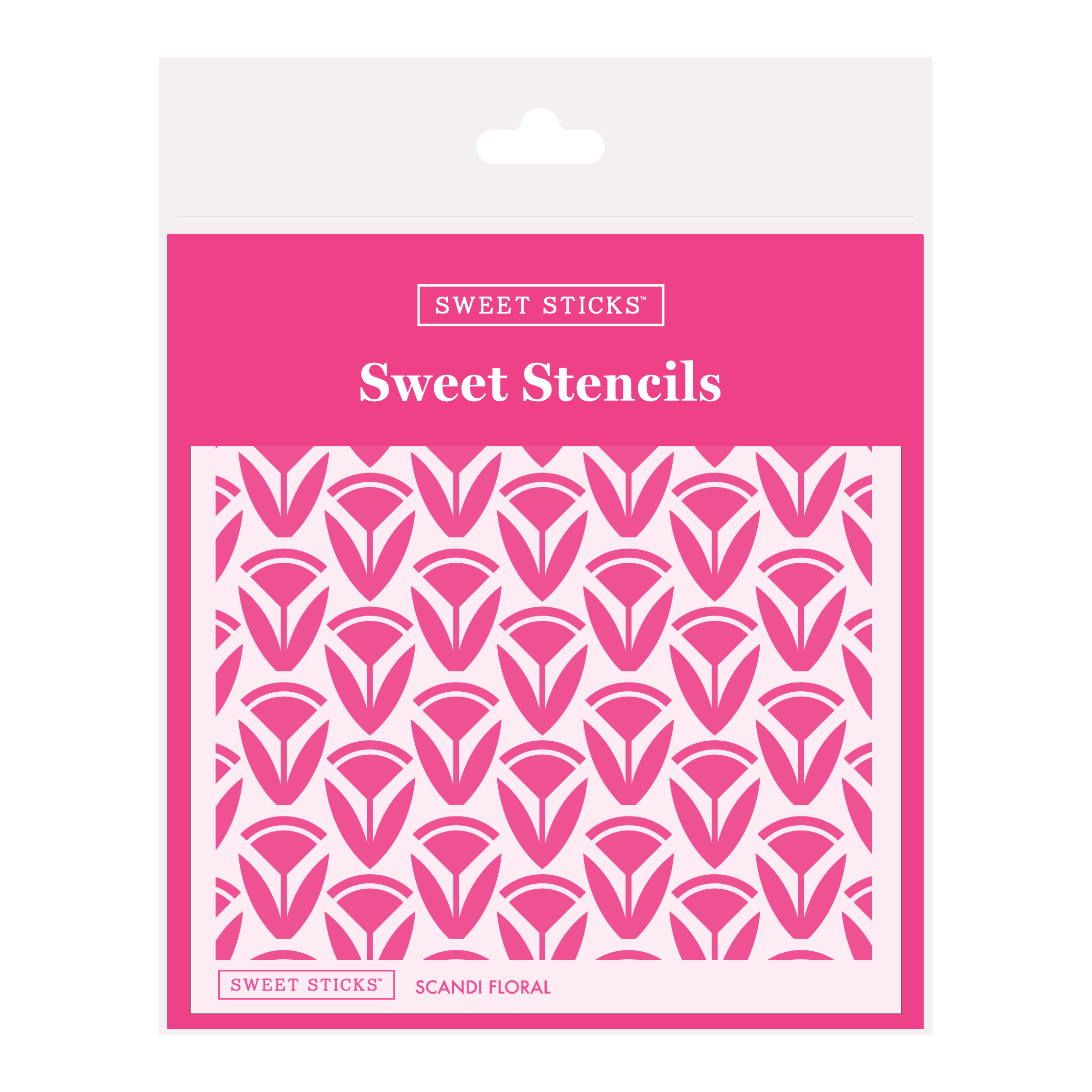 SWEET STICKS Sweet Stencils Assortment Range - Scandi Floral