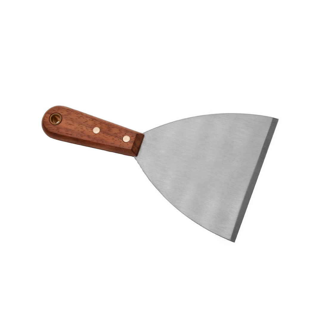 KH Classik Chef Scraper Griddle 150mm Wood Handle S/Steel Blade
