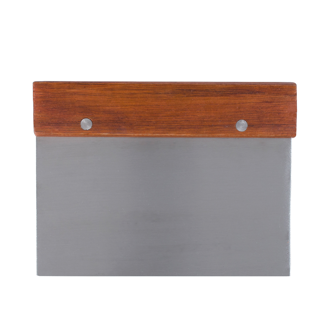 KH Classik Chef Scraper Dough 150mm x 75mm Wood Handle S/Steel Blade