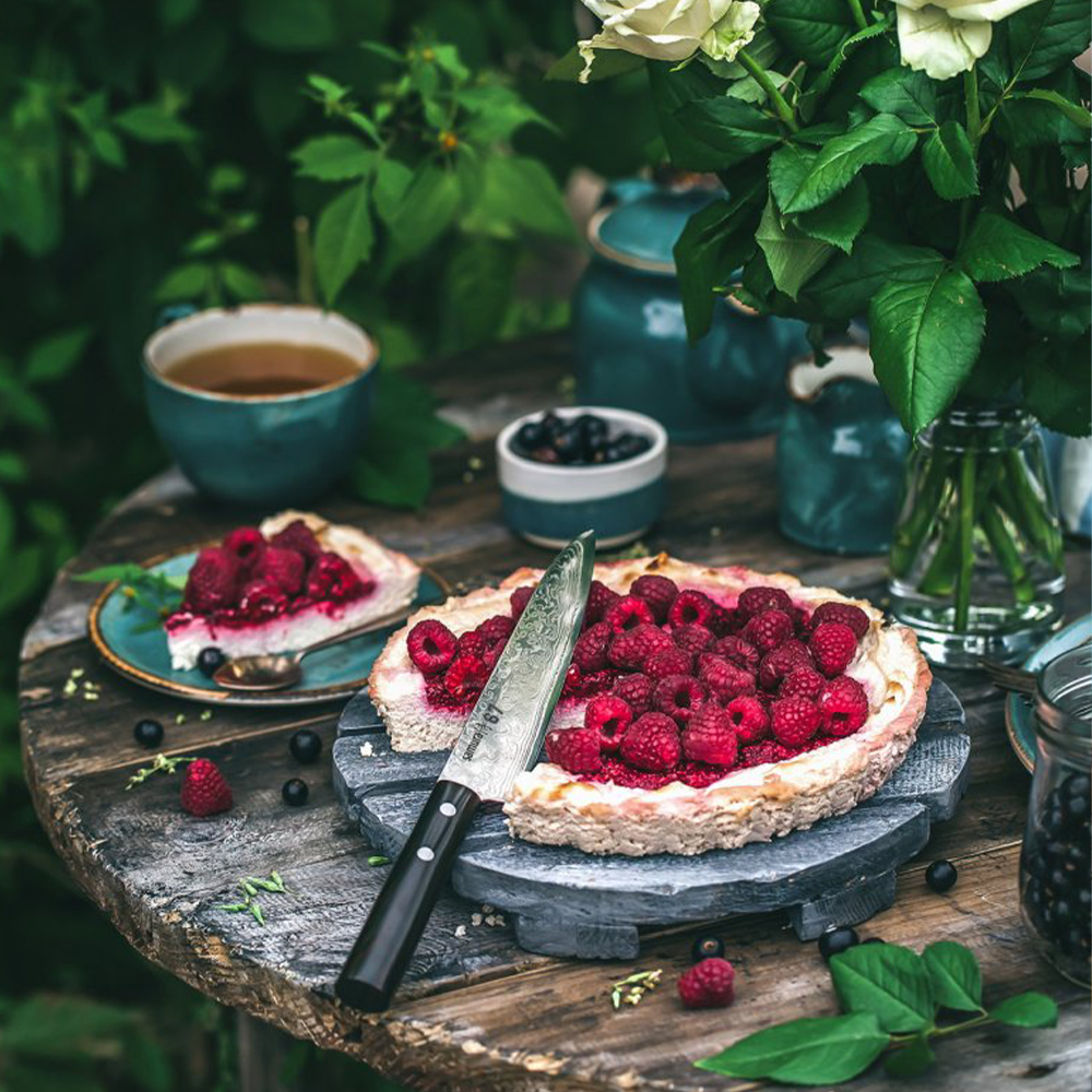 Samura DAMASCUS 67 Set of 3 Kitchen Knives: Paring Knife, Utility Knife, Chef's Knife 67 Layers