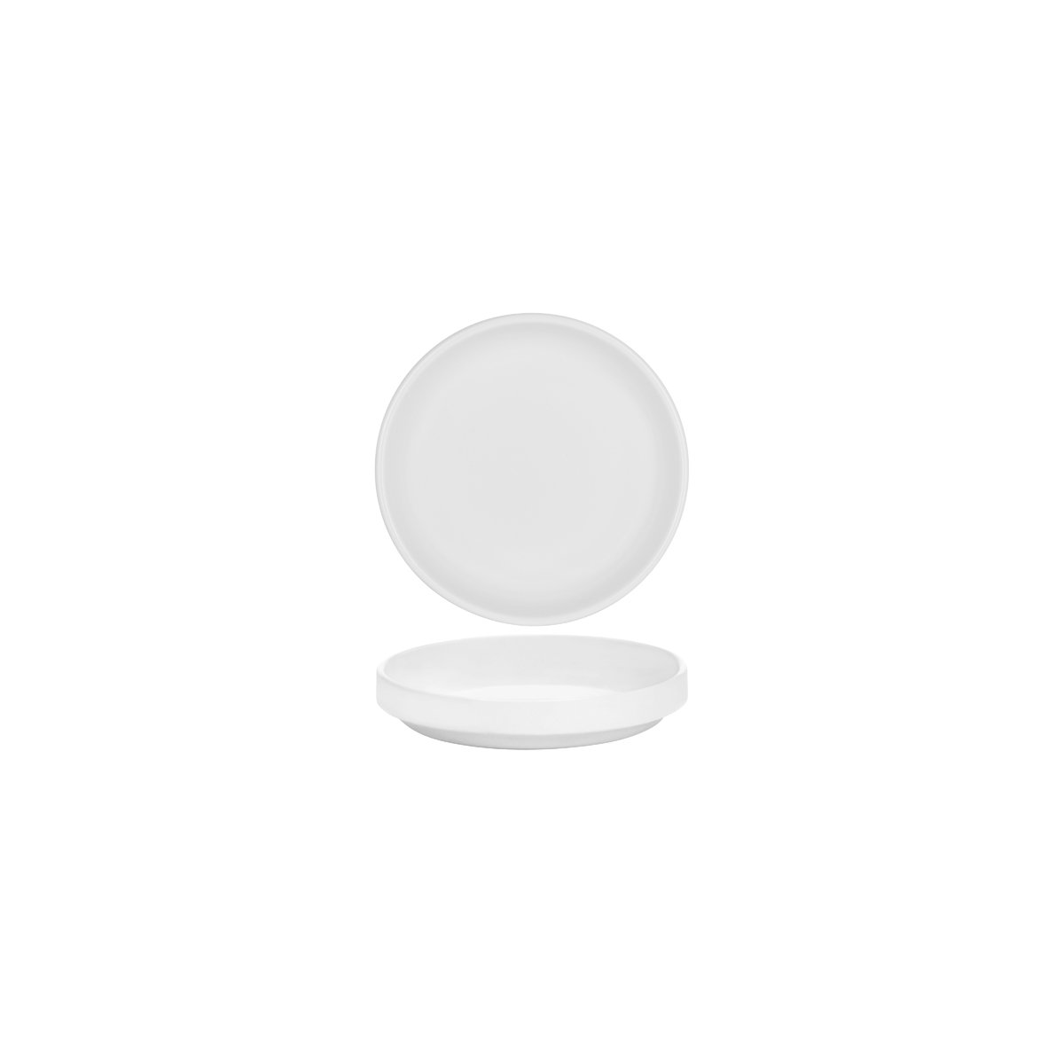 Serax Passe-Partout Matt White Round Low Plate 140mm