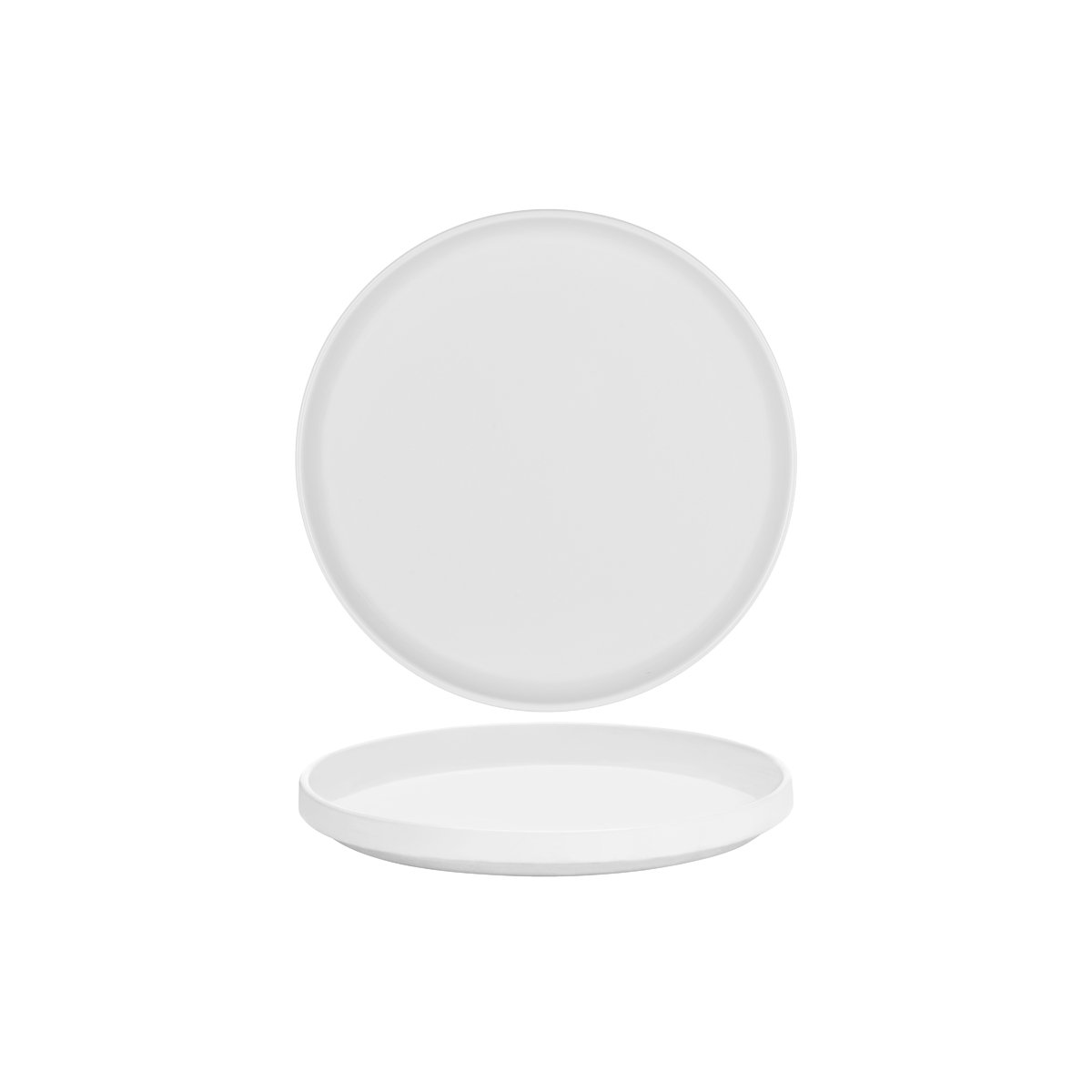 Serax Passe-Partout Matt White Round Low Plate 220mm