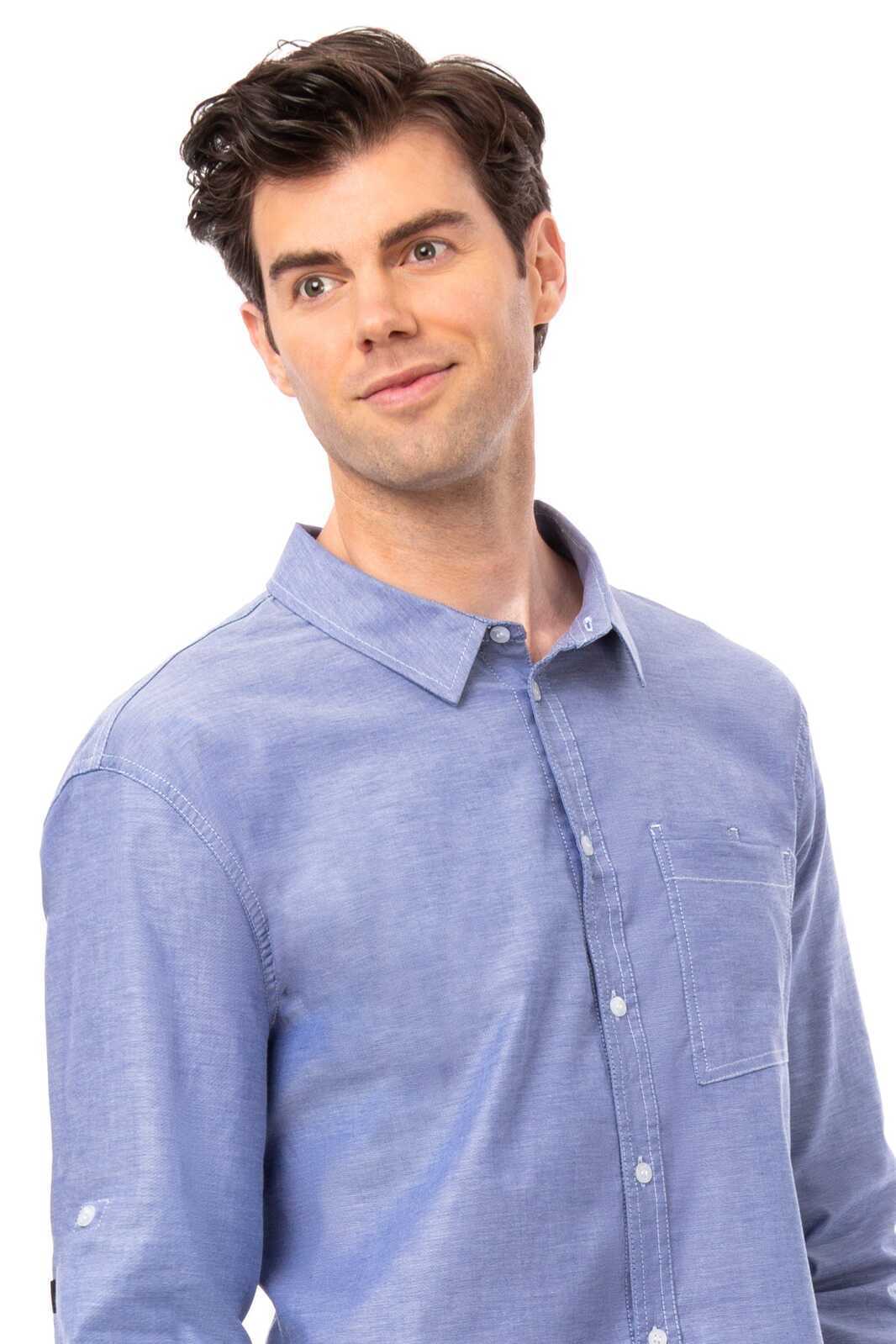 Chef Works Modern Oxford Men's Classic Shirt- Blue - Blue