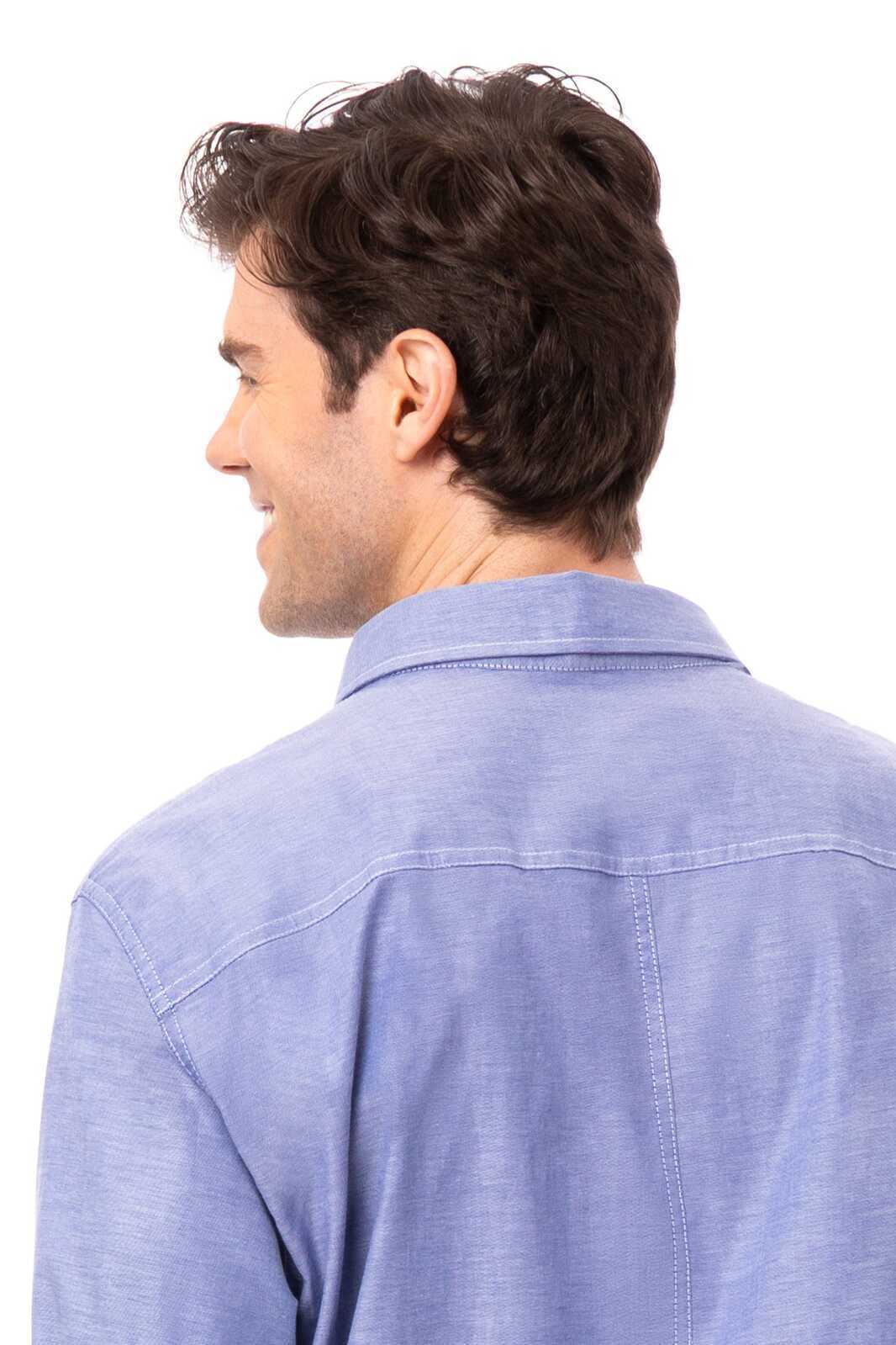 Chef Works Modern Oxford Men's Classic Shirt- Blue - Blue