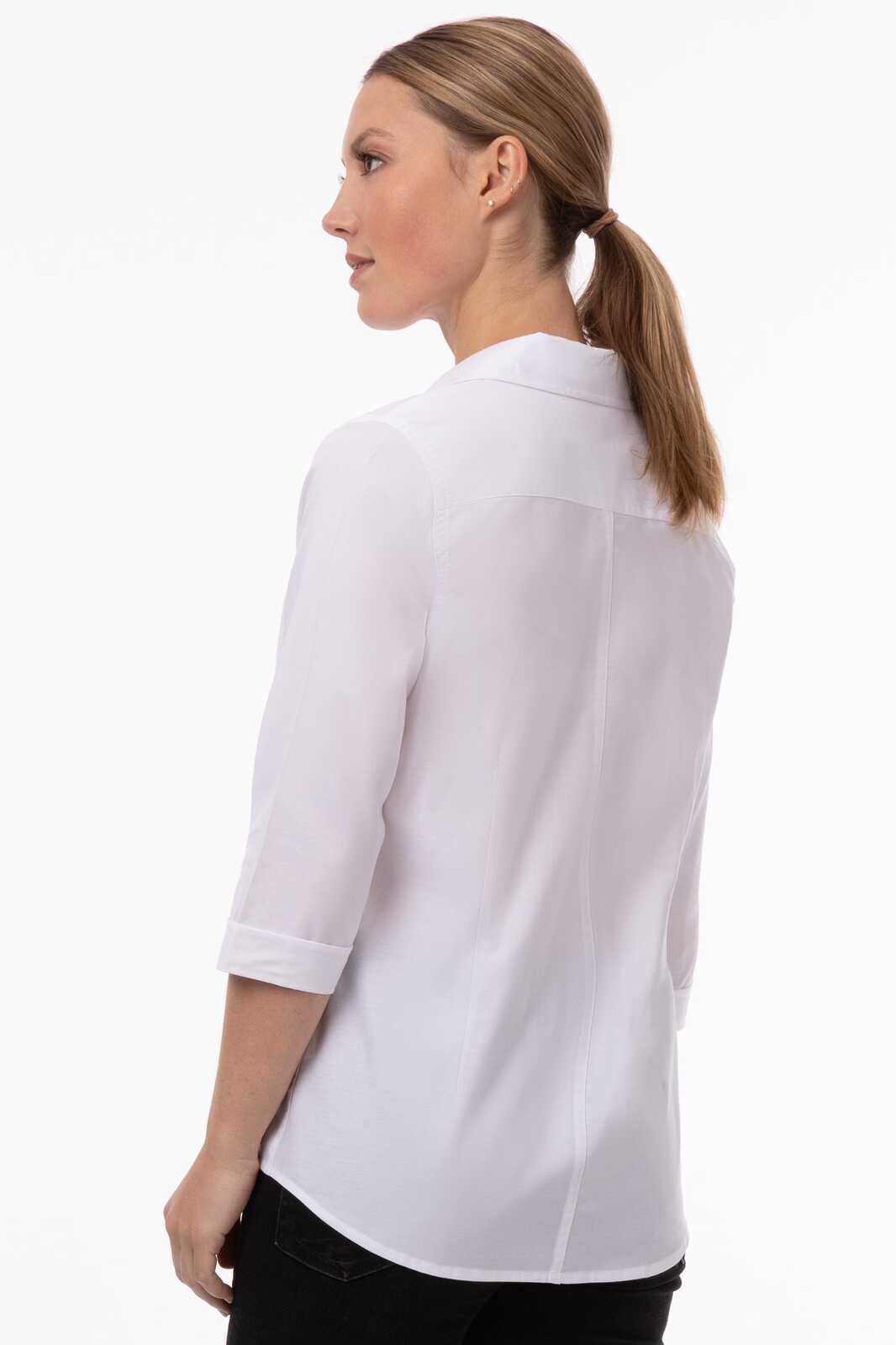 Chef Works Modern Oxford Women's Classic Shirt - White
