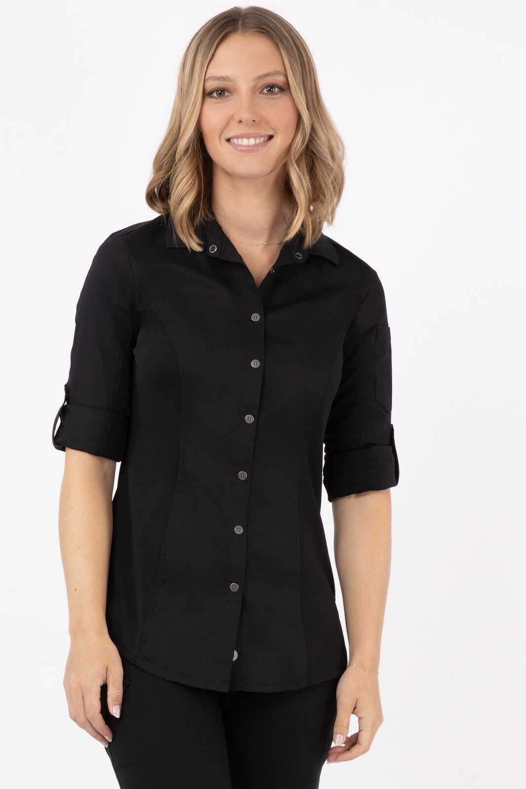Chef Works Seville Women's Shirt - Black