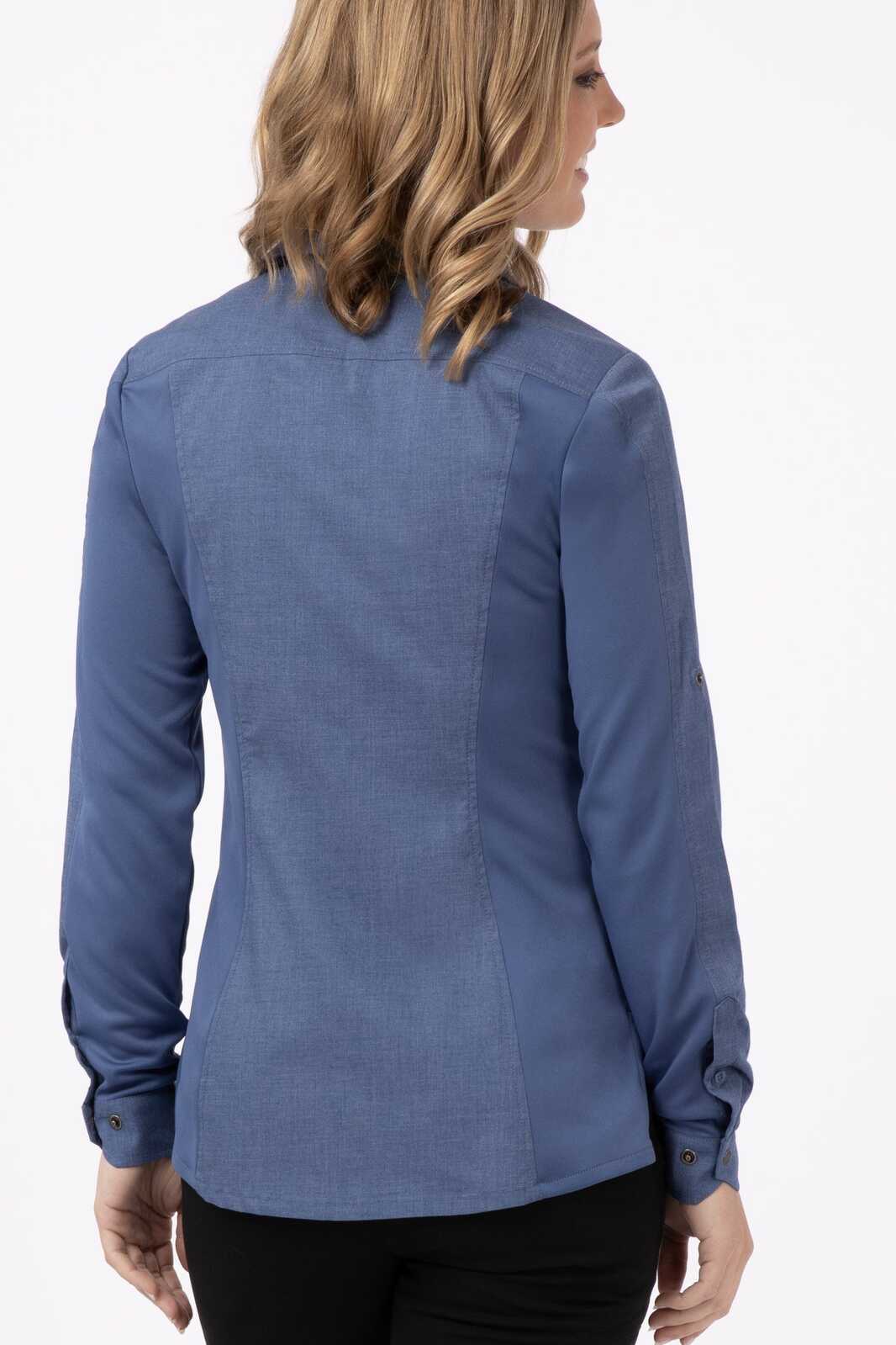 Chef Works Seville Women's Shirt - Blue
