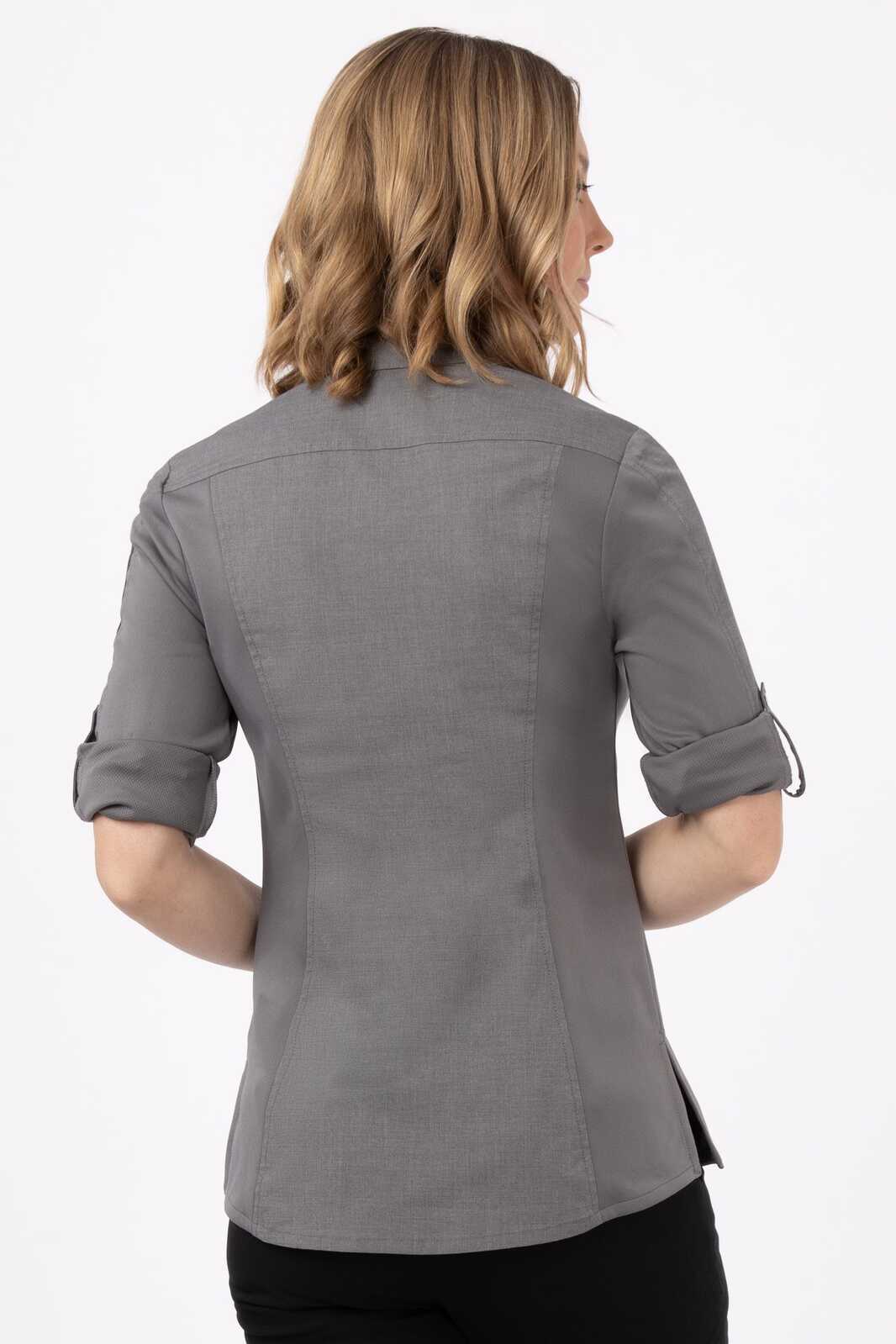 Chef Works Seville Women's Shirt - Grey