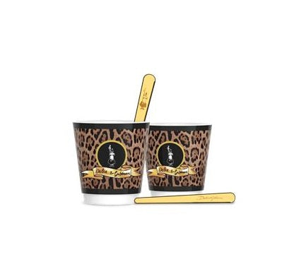 Bialetti x Dolce & Gabbana Leopardo Espresso Cup & Stirrer Set - 2 Piece