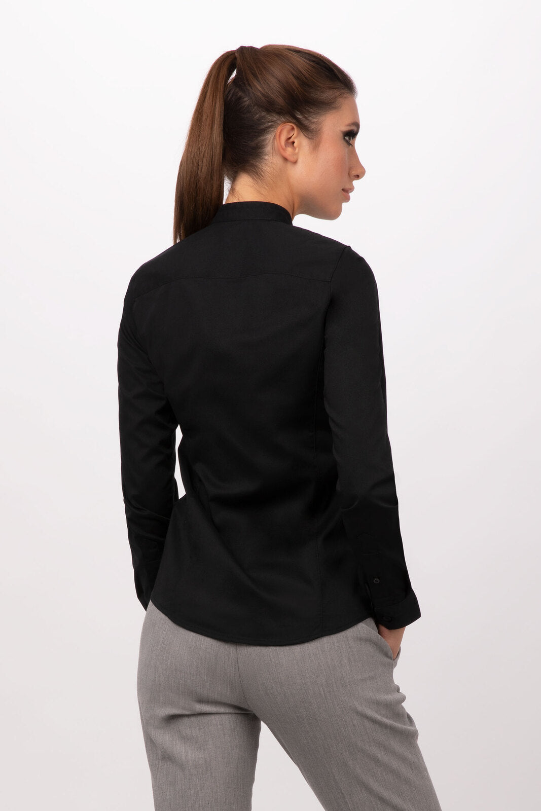 Chef Works Formel Women's Shirt - Black