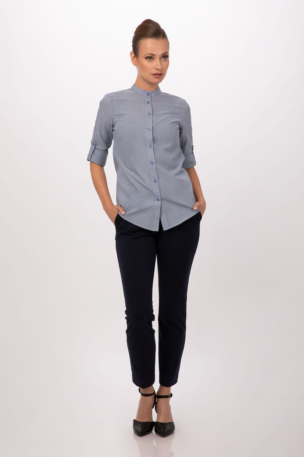 Chef Works Women's Verismo Shirt - Blue