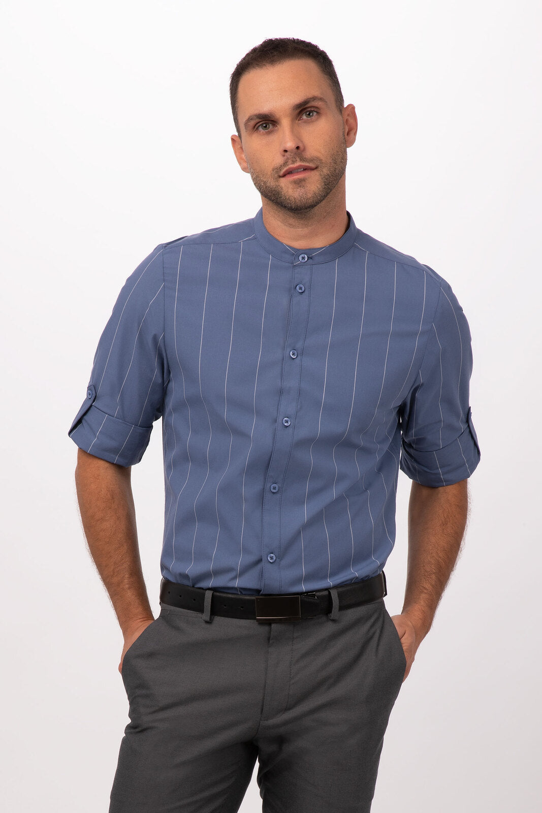 Chef Works Voce Men's Shirt - Blue