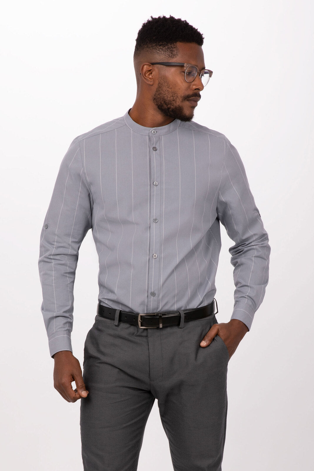 Chef Works Voce Men's Shirt - Grey