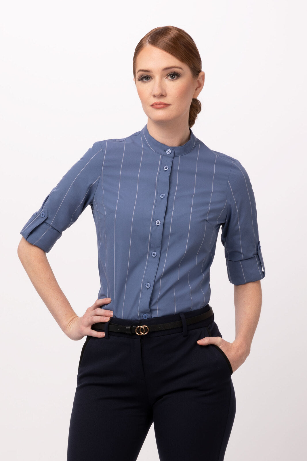 Chef Works Voce Women's Shirt - Blue