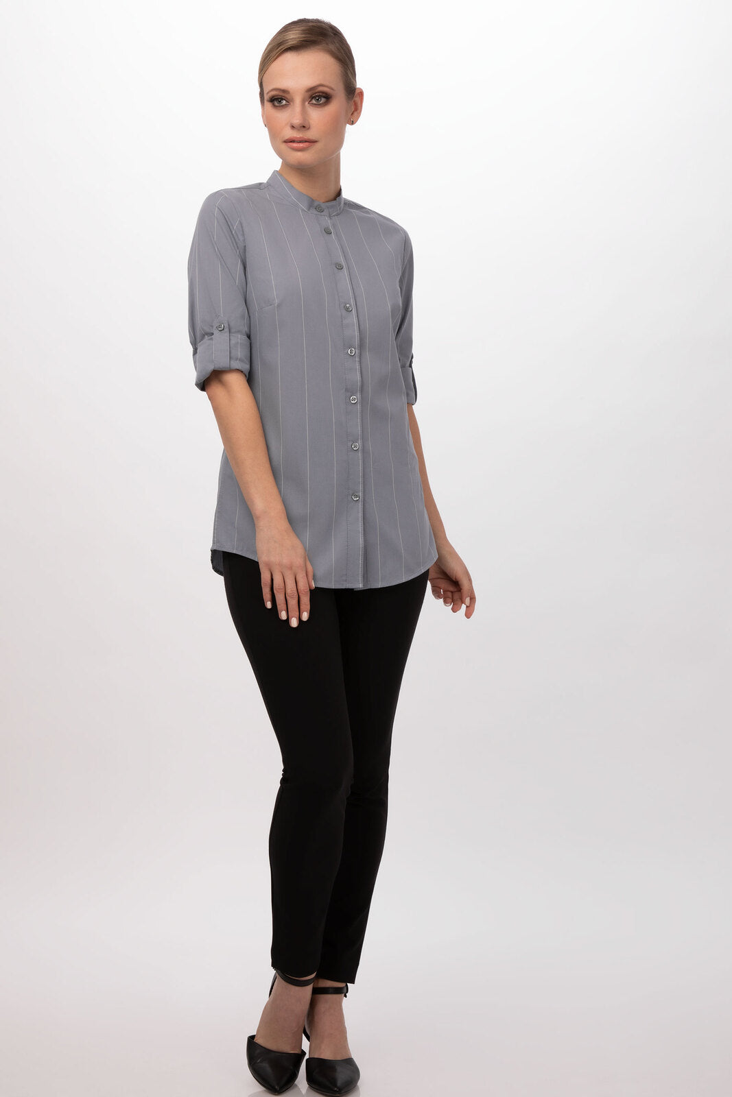 Chef Works Voce Women's Shirt - Grey