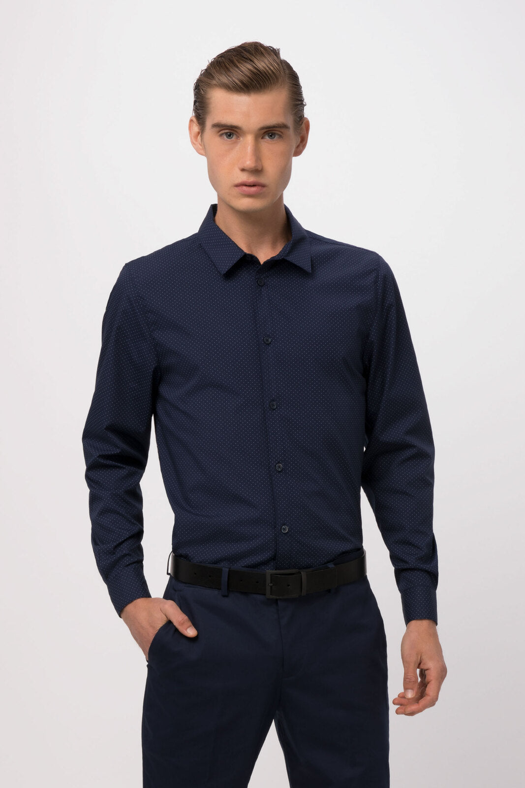 Chef Works Deco Men's Shirt - Navy