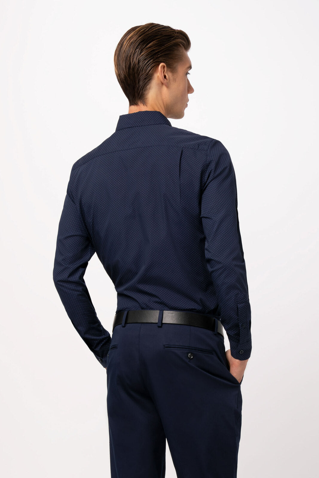 Chef Works Deco Men's Shirt - Navy