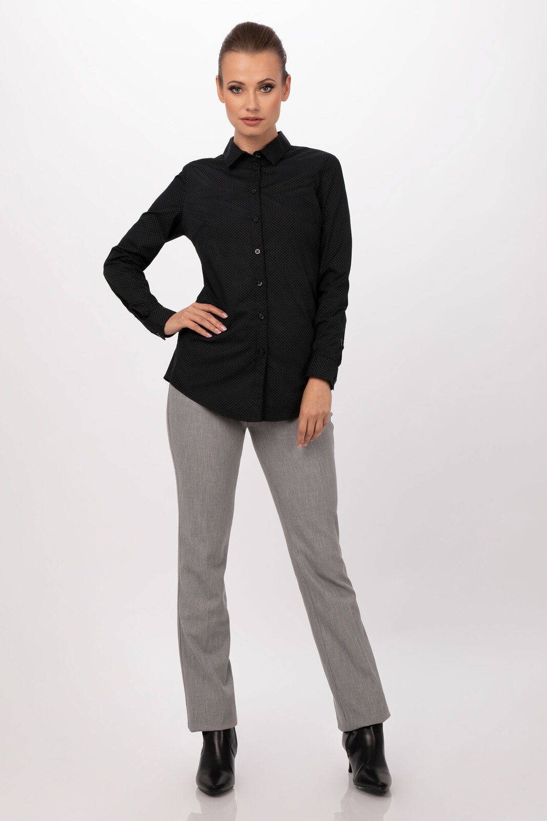 Chef Works Deco Women's Shirt - Black