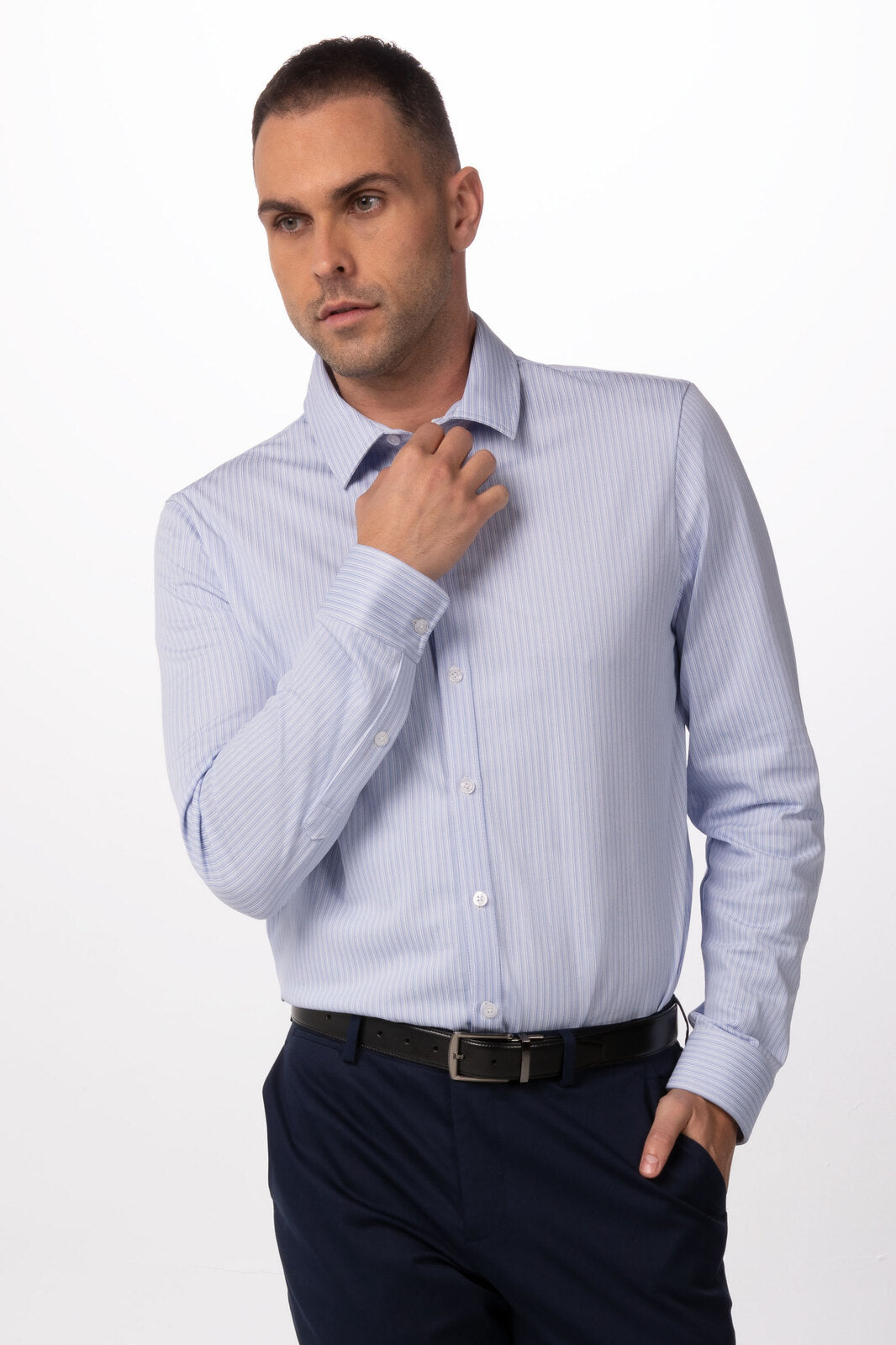 Chef Works Spiritoso Men's Shirt - Blue