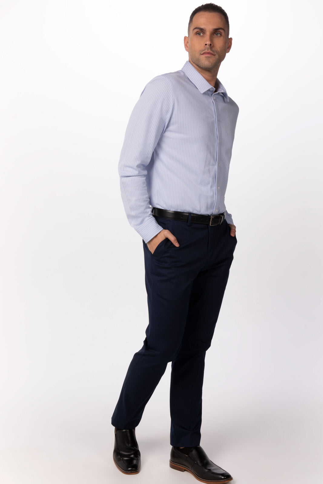 Chef Works Spiritoso Men's Shirt - Blue