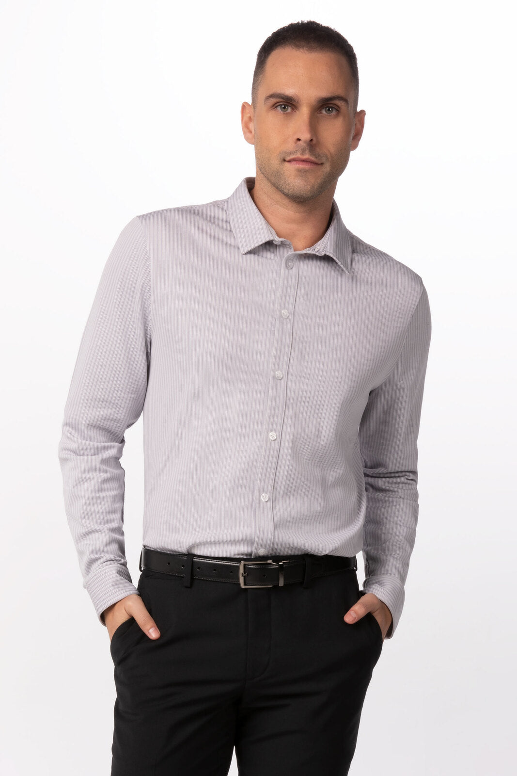 Chef Works Spiritoso Men's Shirt - Grey