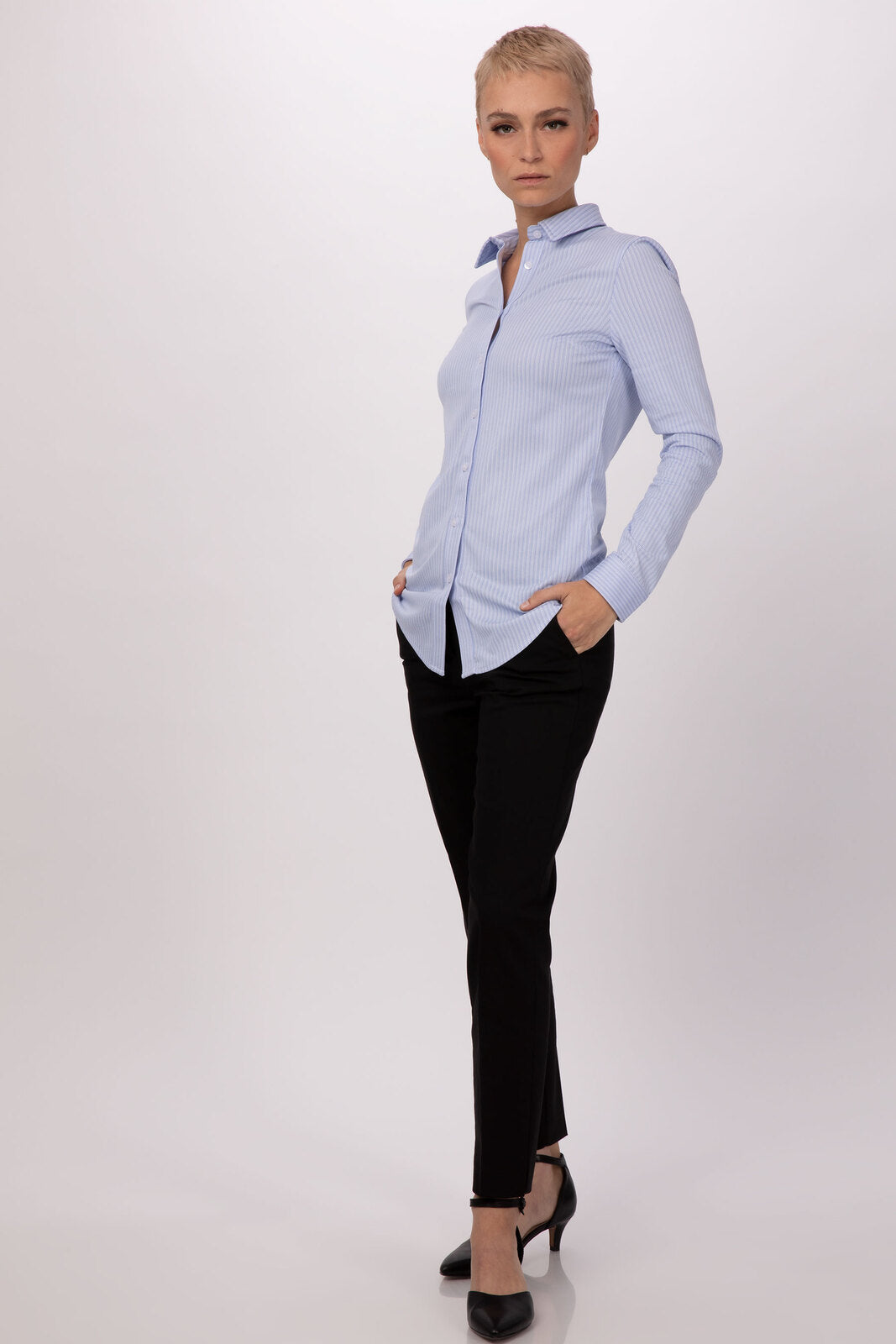 Chef Works Spiritoso Women's Shirt - Blue
