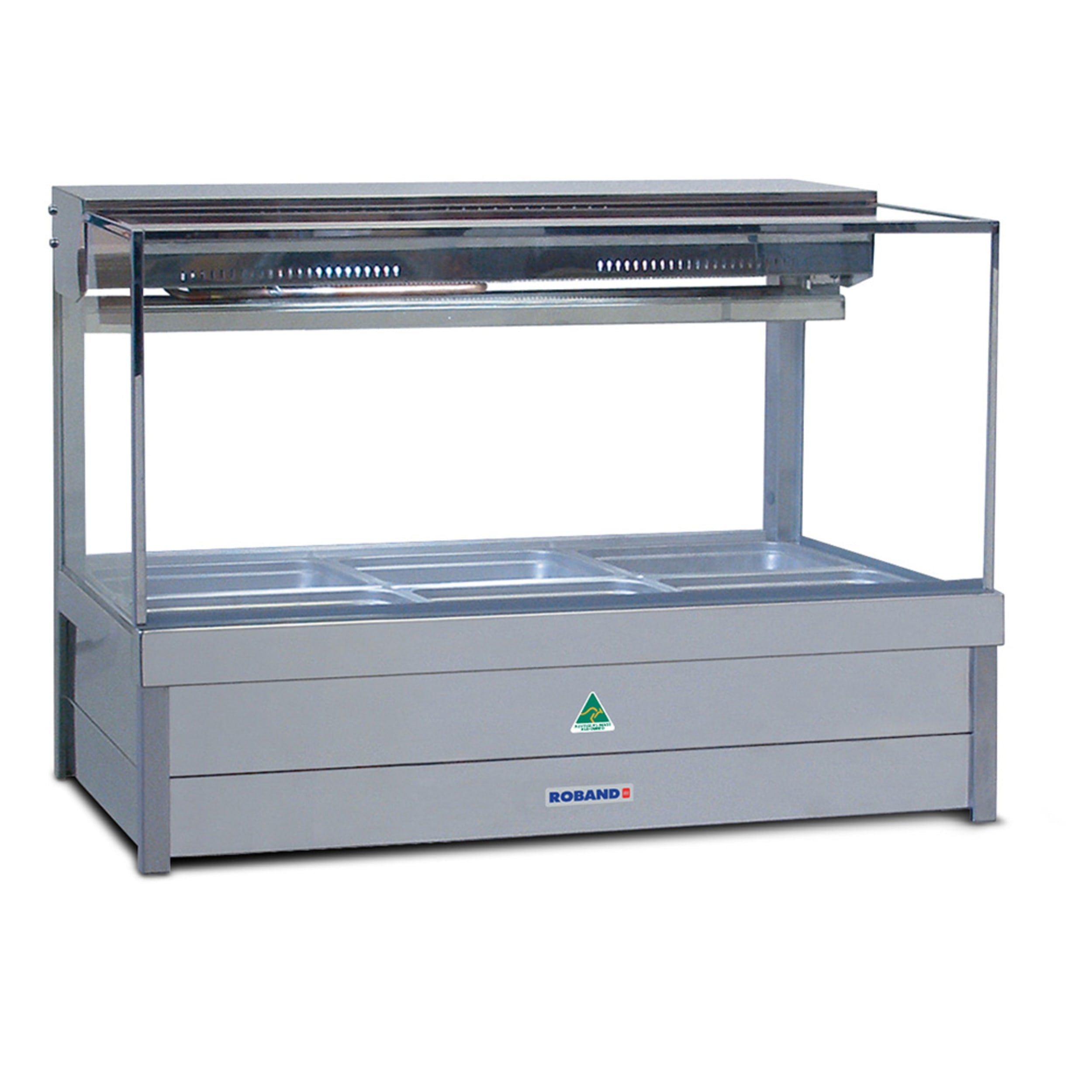 Roband Freestanding Commercial Square Glass Cold Plate & Cross Fin Coil - Piped & Foamed (no motor) SFX23RD