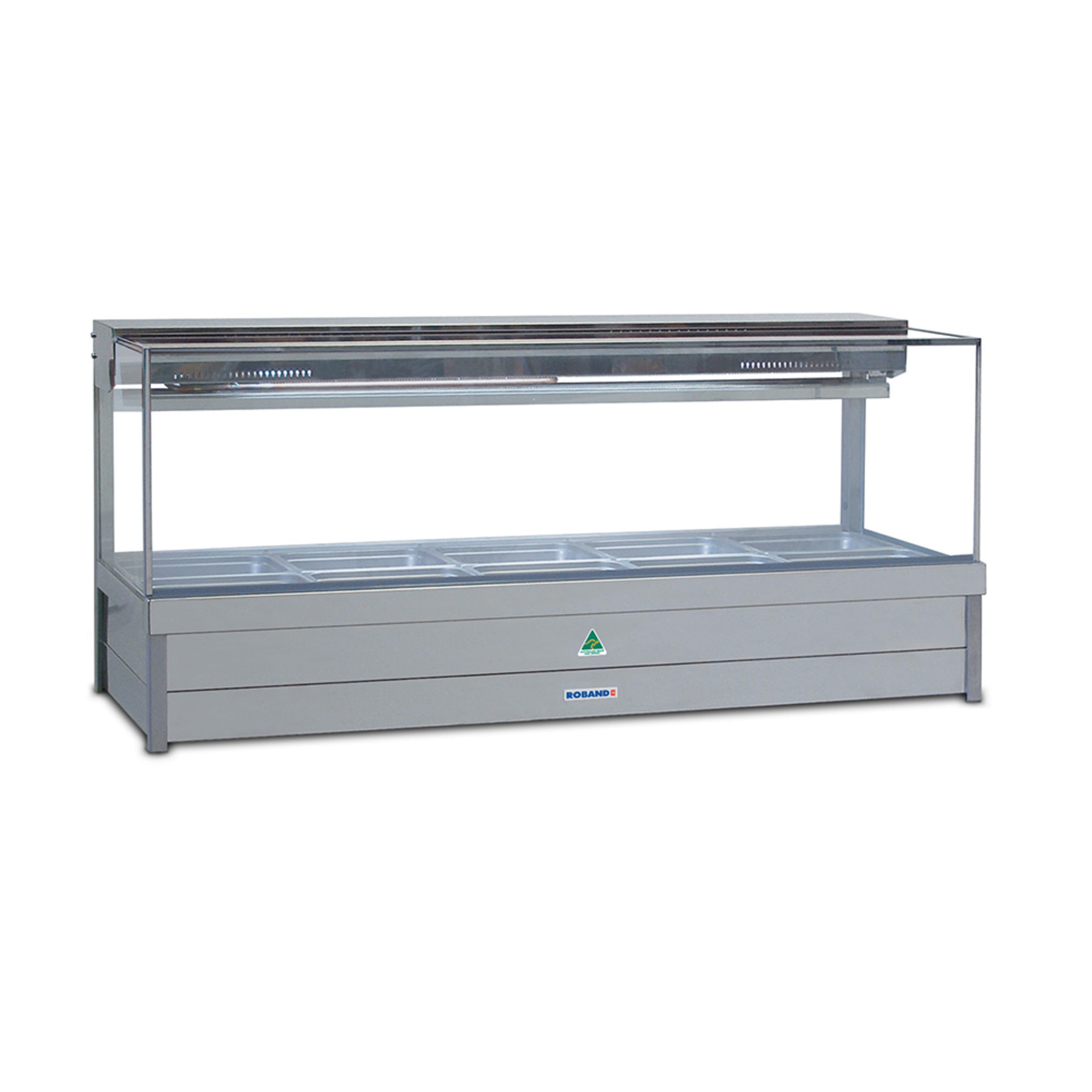 Roband Freestanding Commercial Square Glass Cold Plate & Cross Fin Coil - Piped & Foamed (no motor) SFX25RD