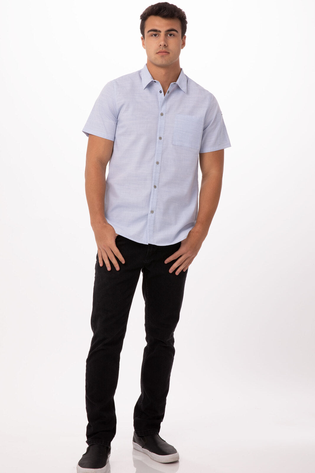 Chef Works Havana Men's Shirt - Blue