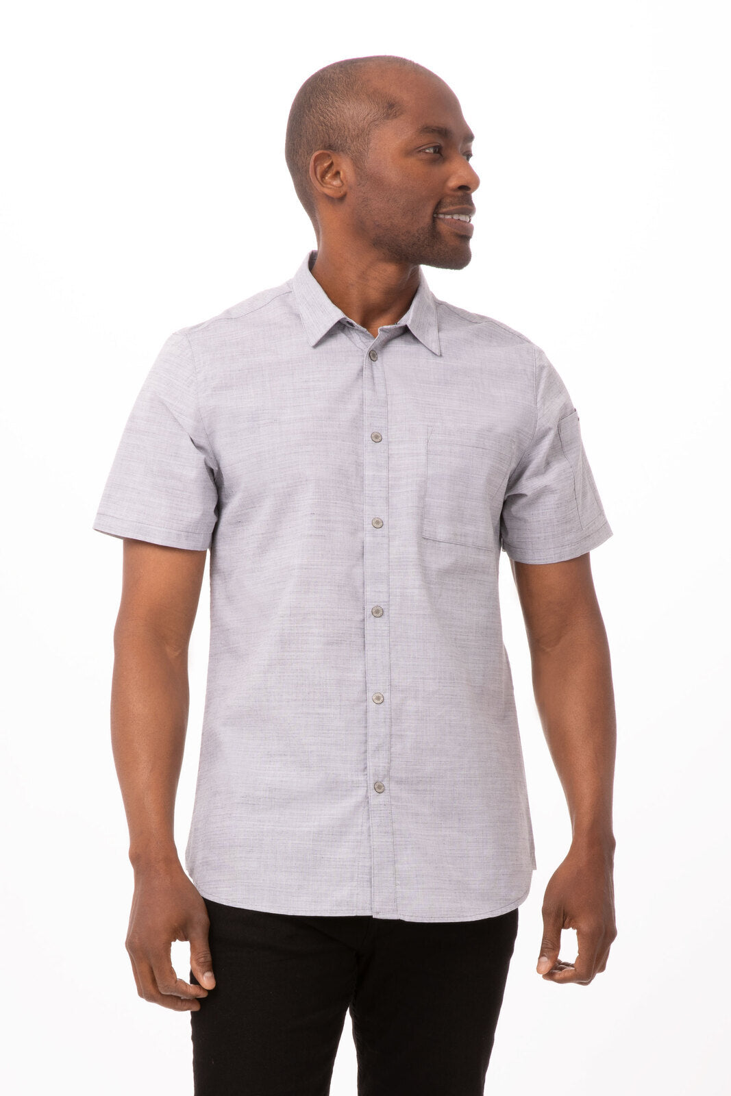 Chef Works Havana Men's Shirt - Grey