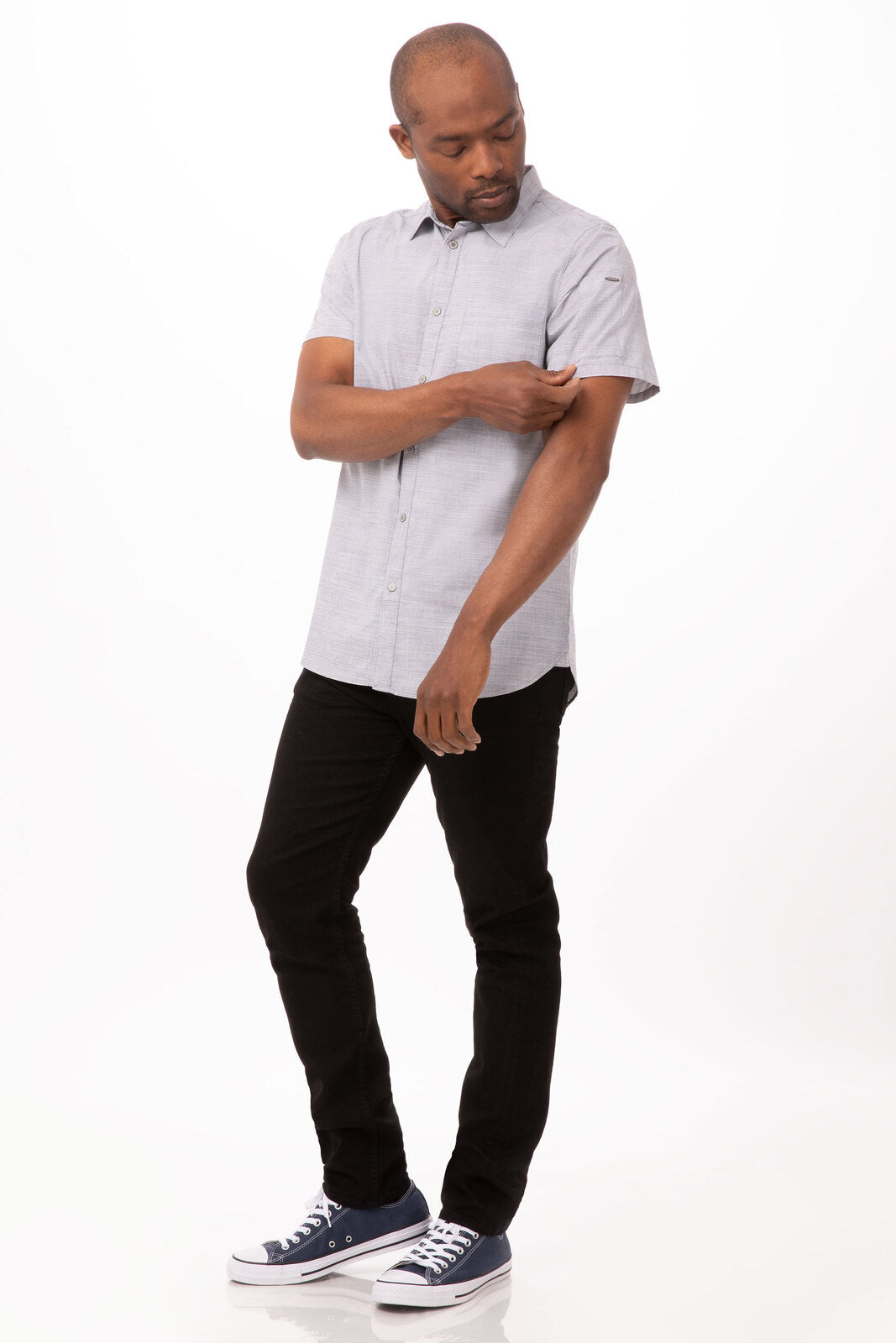 Chef Works Havana Men's Shirt - Grey