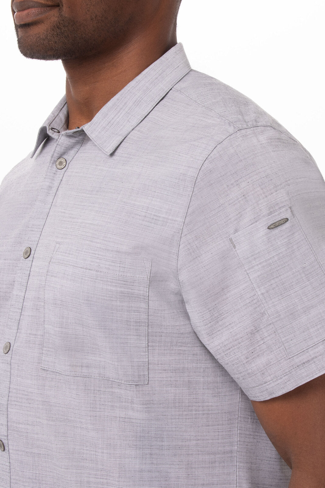 Chef Works Havana Men's Shirt - Grey