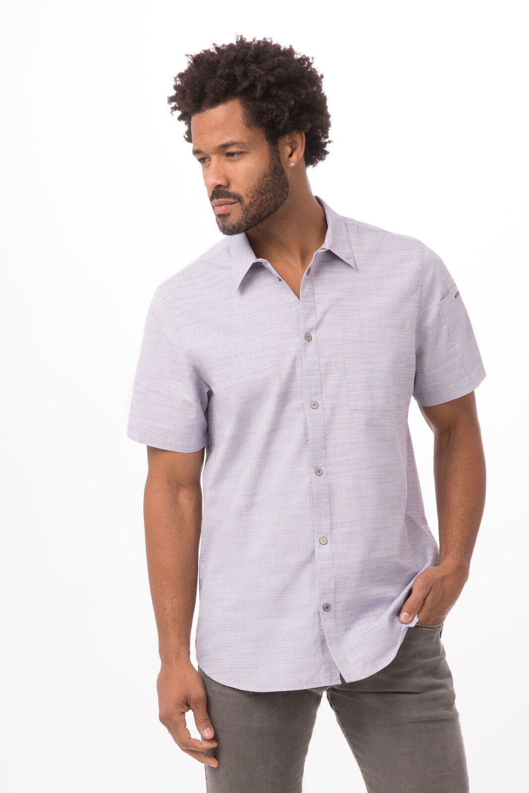 Chef Works Havana Men's Shirt - Purple