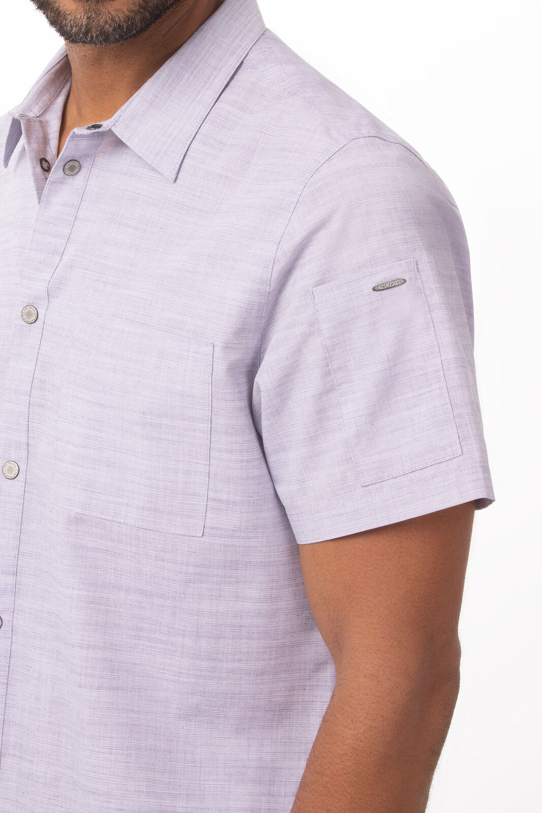 Chef Works Havana Men's Shirt - Purple