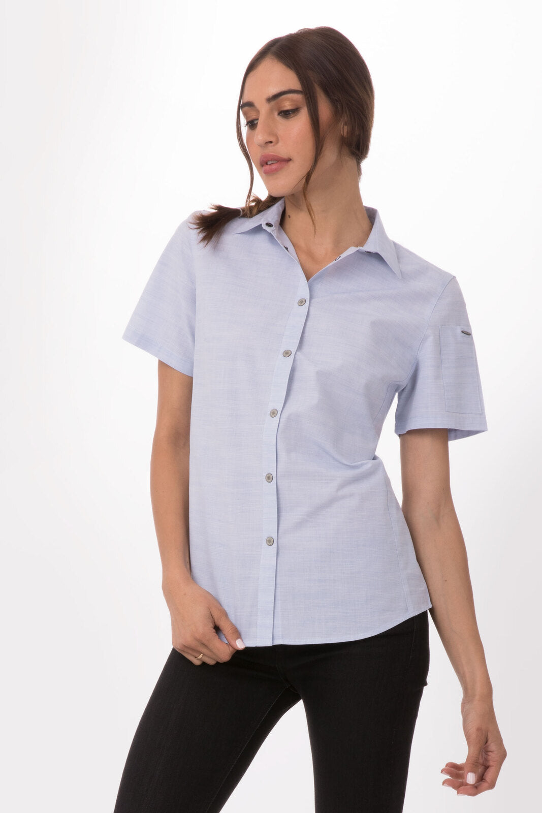 Chef Works Havana Women's Shirt - Blue