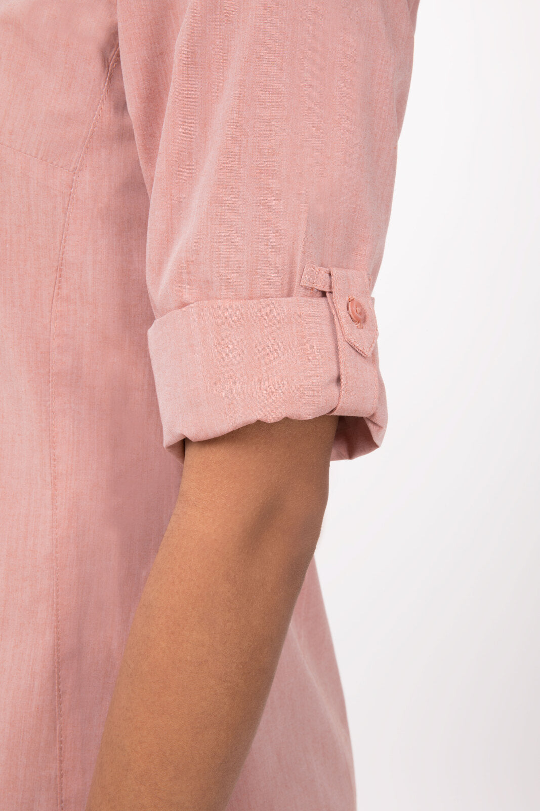 Chef Works Modern Chambray Women's Dress Shirt - Cinnamon