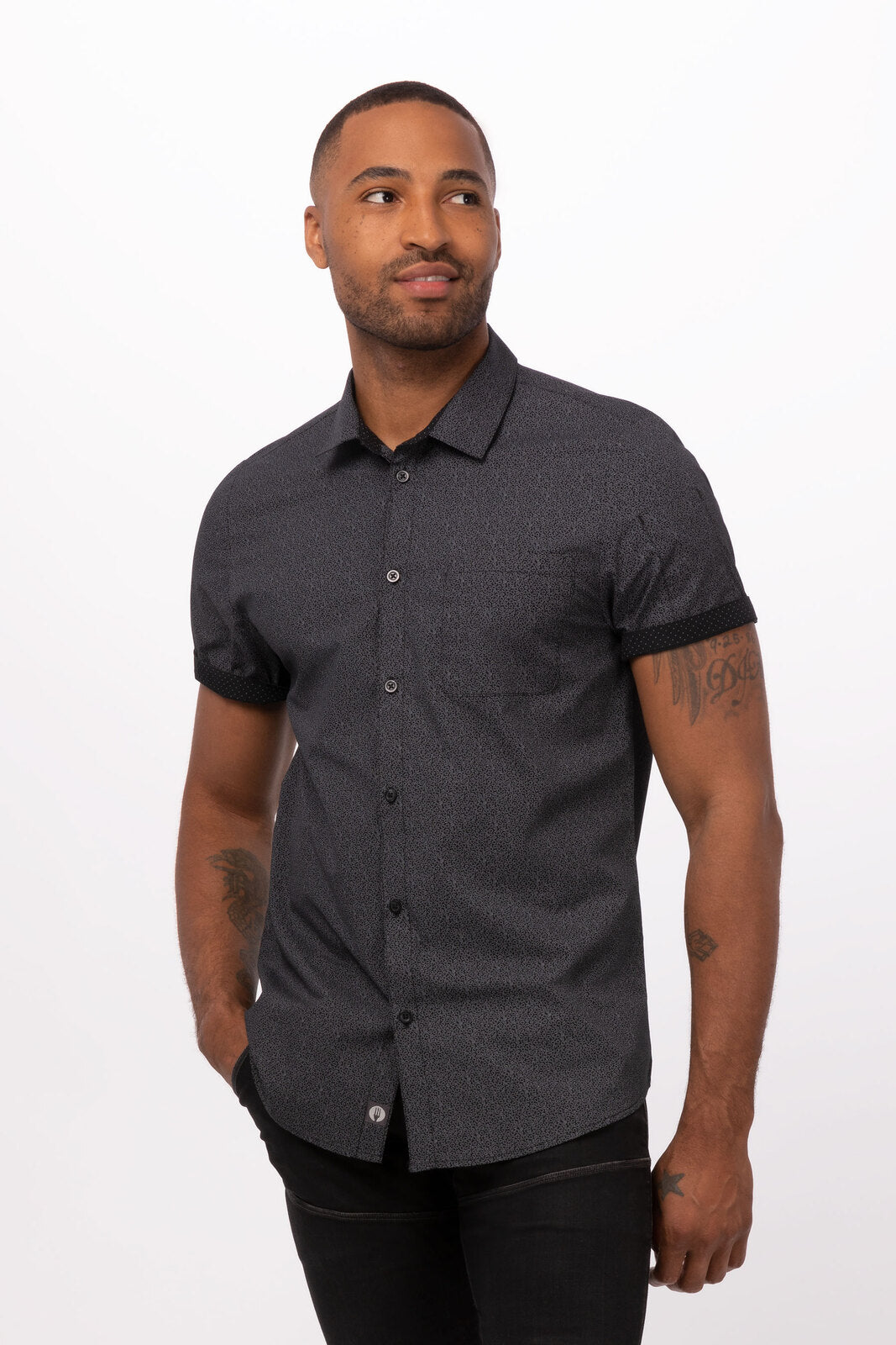 Chef Works Charleston Men's Shirt - Black