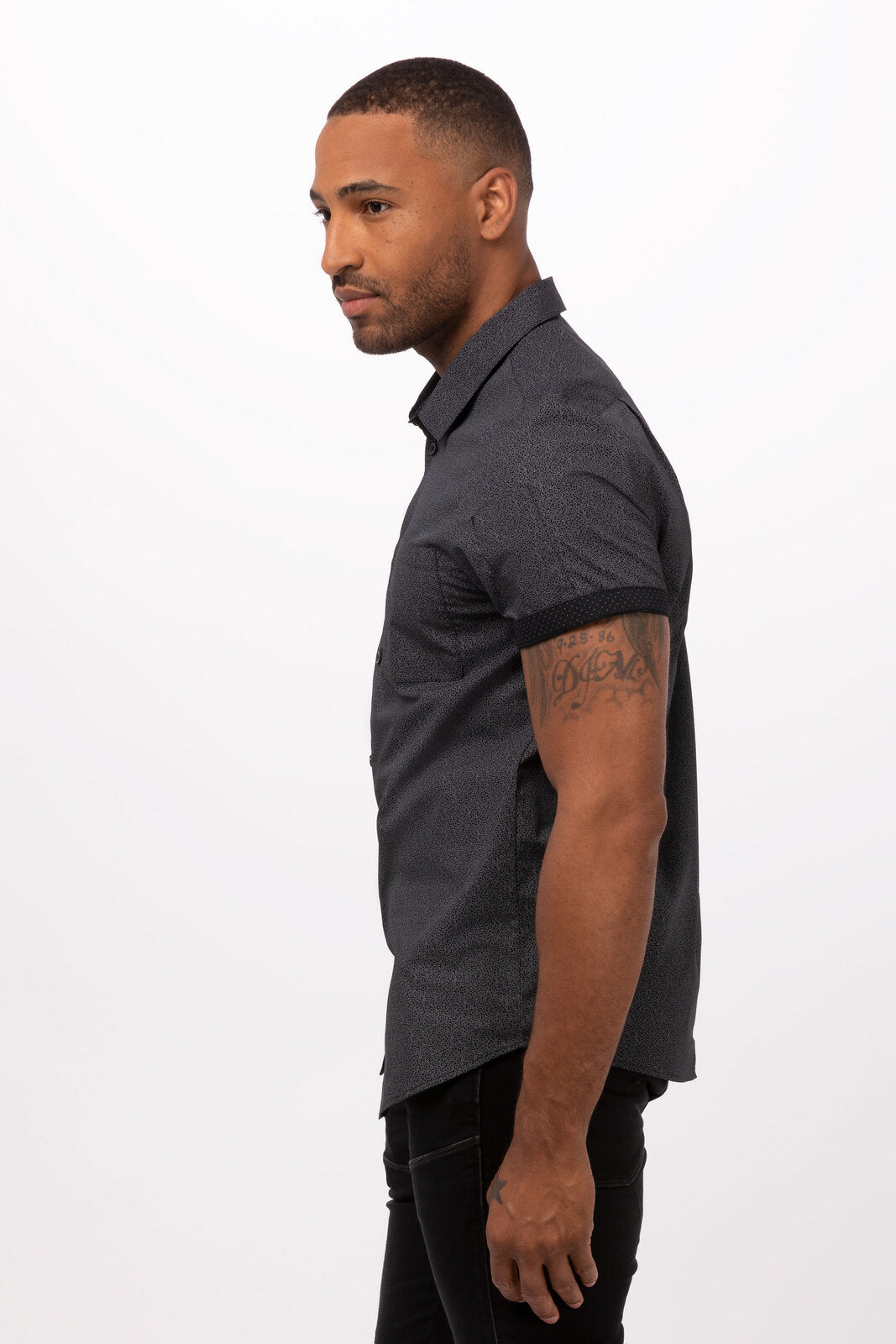 Chef Works Charleston Men's Shirt - Black