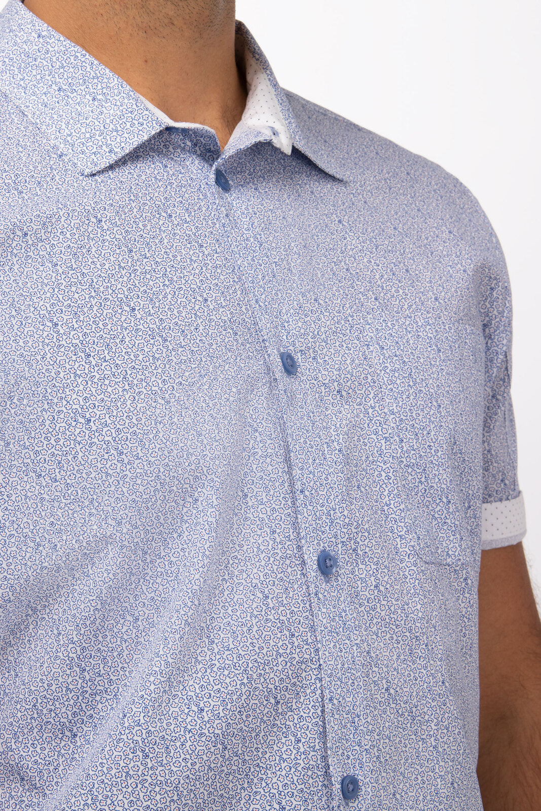 Chef Works Charleston Men's Shirt - Blue