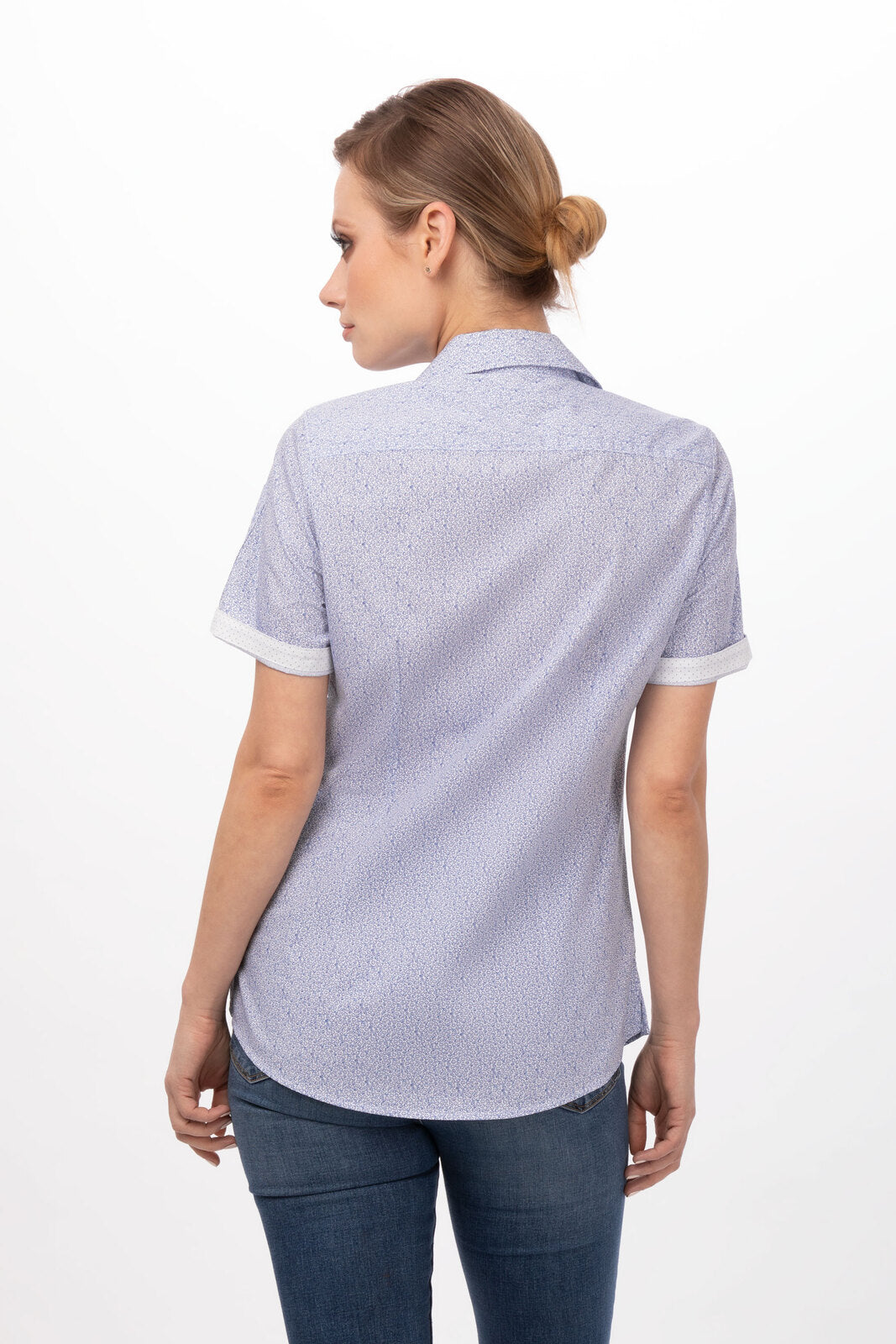 Chef Works Charleston Women's Shirt - Blue